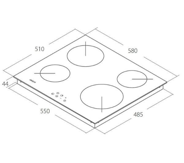 Варильна поверхня AKPO PKA 58 008/2 електрична (44163) - фото 8