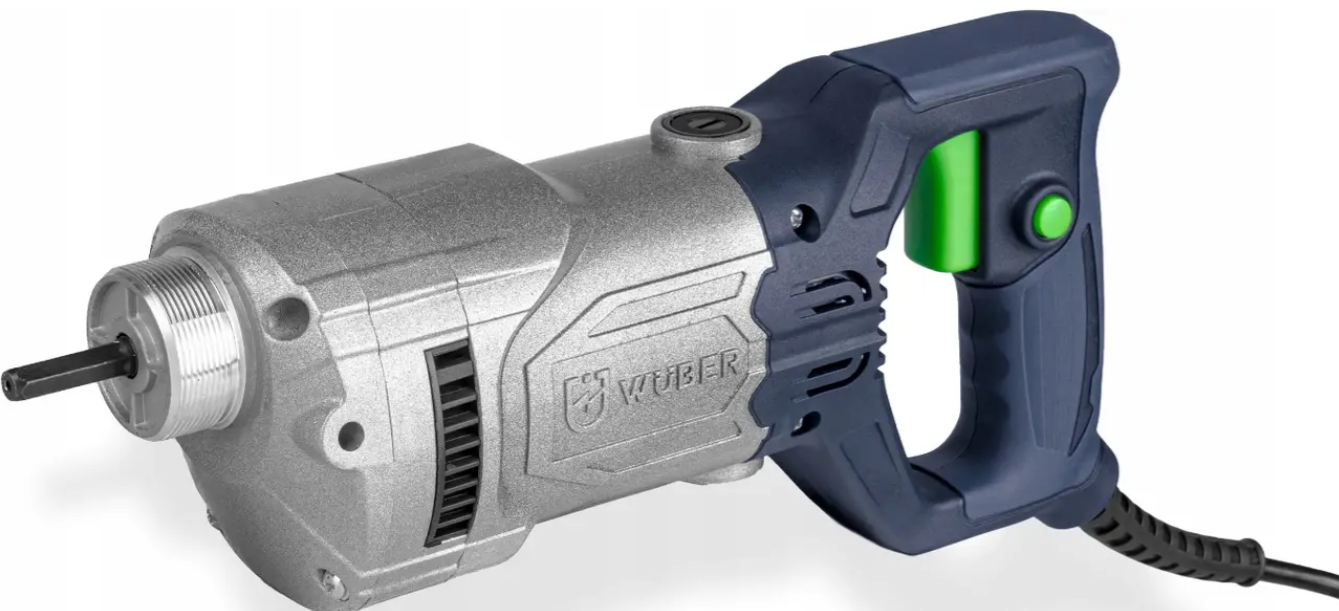 Вибратор для бетона Wuber 1300 Вт 4000 об/мин гибкий вал 2 м диаметр 35 мм (W03001)