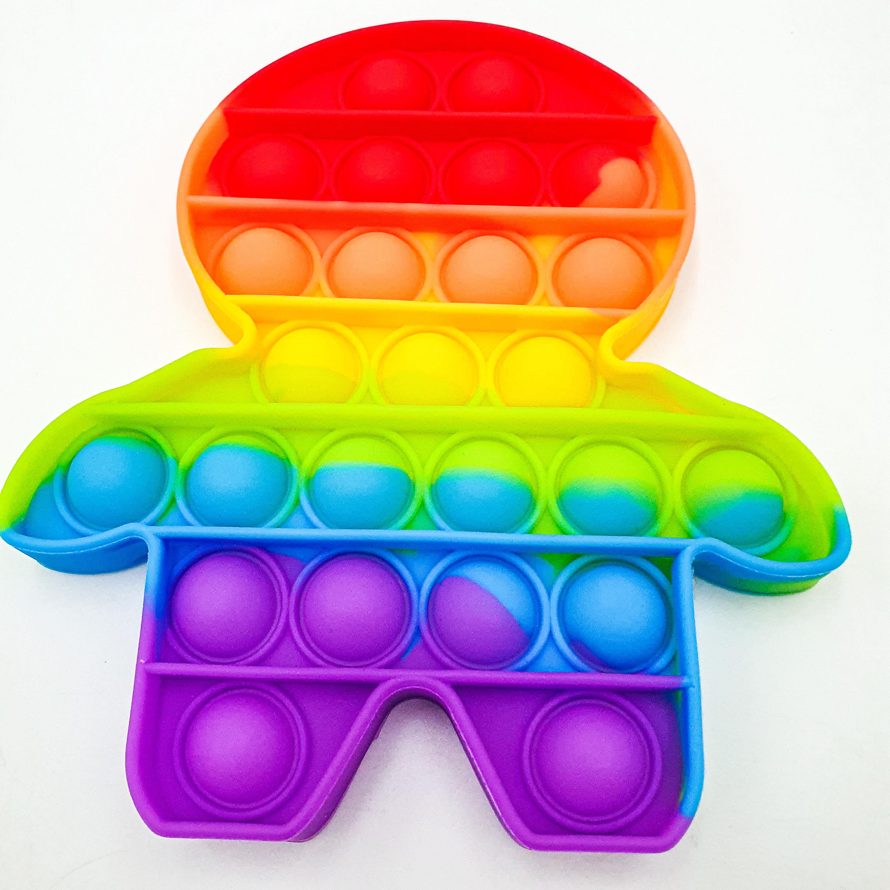 Игрушка-антистресс пупырка UKC Pop It Fidget Человечек (d461fa33)