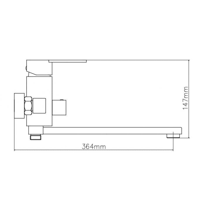 Змішувач для ванної кімнати Venta VT335DC (87533) - фото 2