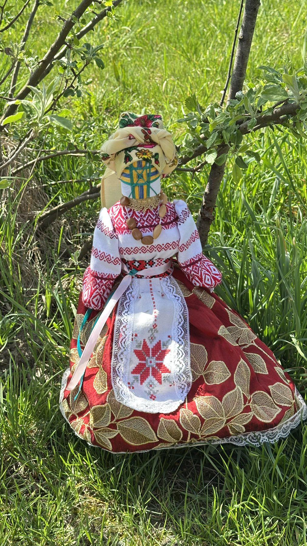 Кукла мотанка ручной работы MTNK 43 см Разноцветный (27478)