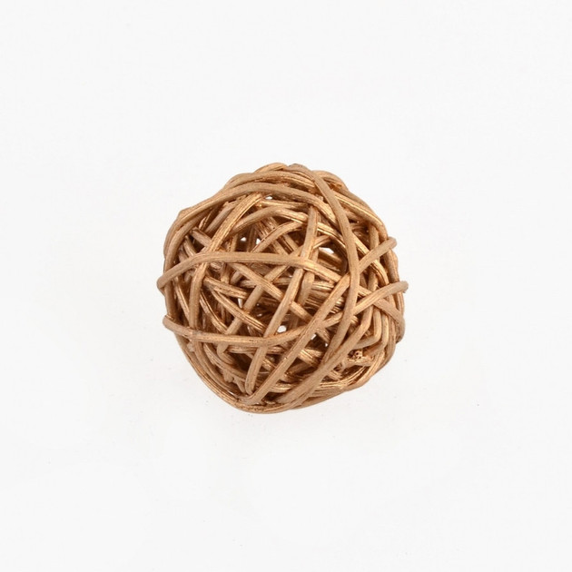 Игрушка на елку Классическая 3 см Золотой (TY-5-R-427)