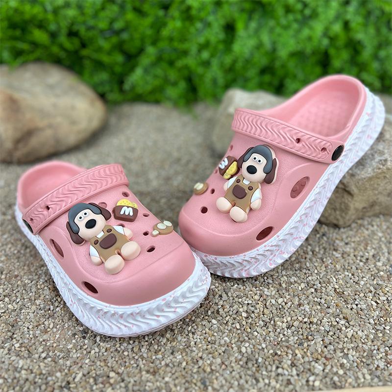 Крокси жіночі Е-0010321-3 з джибітсами р. 34 21,5 см Рожевий (80214062)