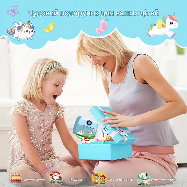 Камера дитяча цифрова з моментального друку фото Poddy pony Blue (C10) - фото 12 Камера дитяча цифрова з моментального друку фото Poddy pony Blue (C10) - фото 12
