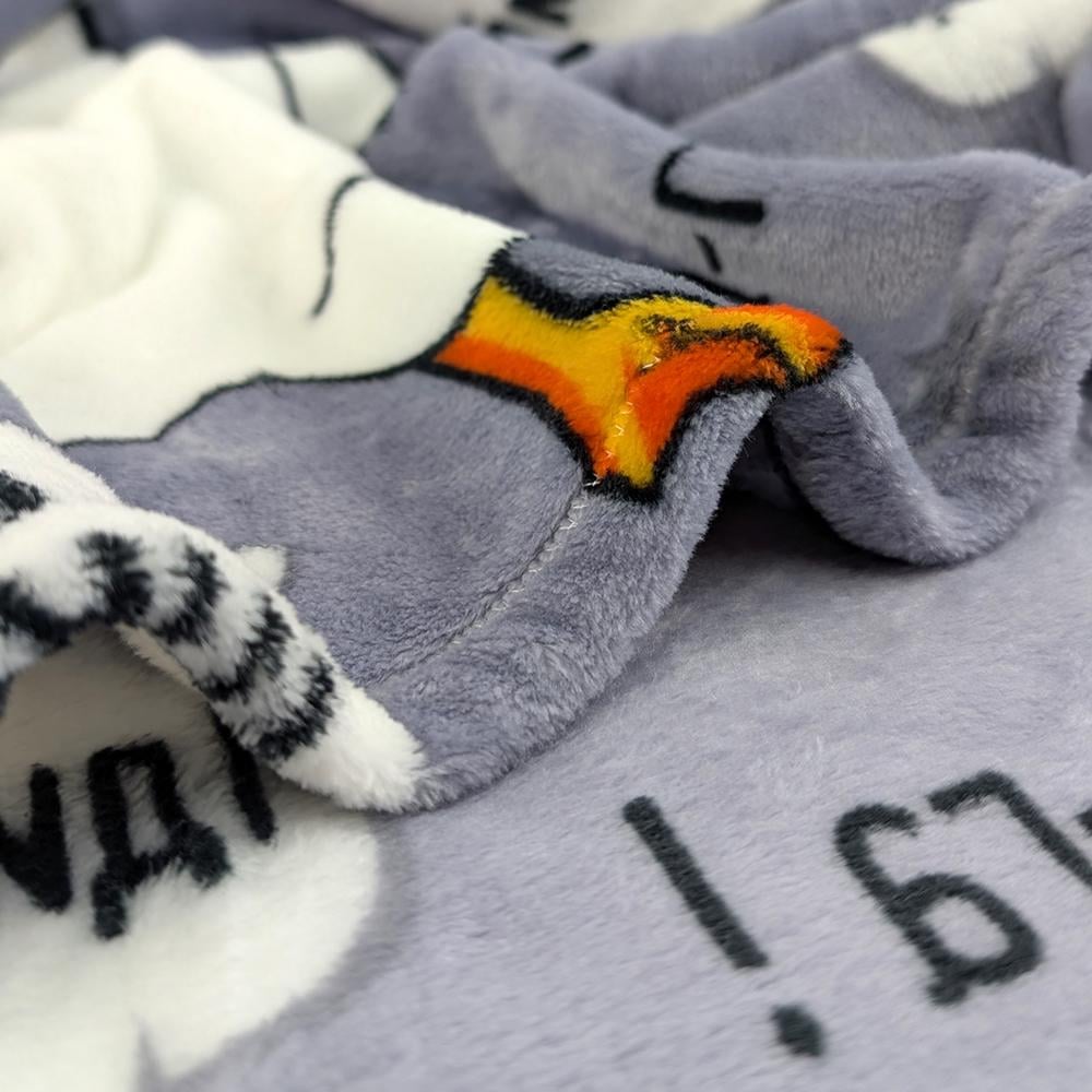 Плед флісовий Love You Гуси 150х200 см Сірий (8185) - фото 3