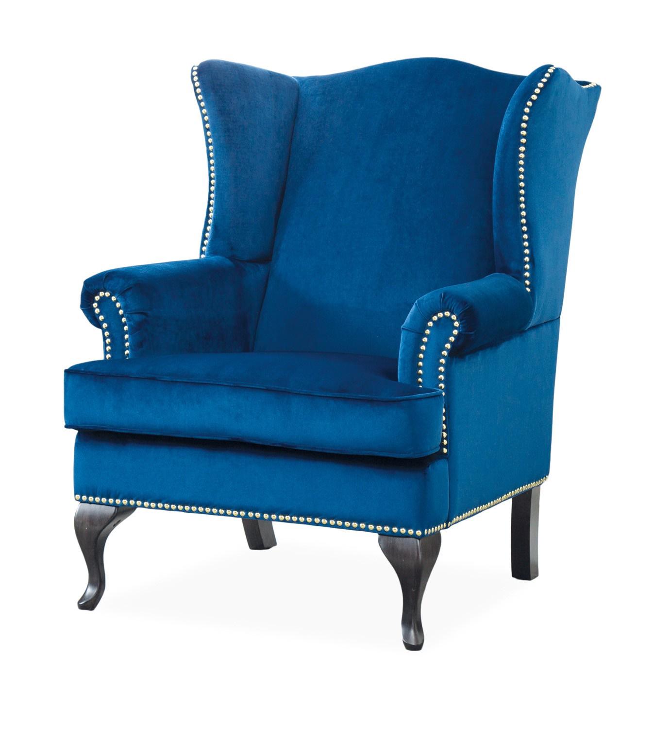 Кресло Benjamin 1 Velvet Синий (BENJAMIN1VGRW)