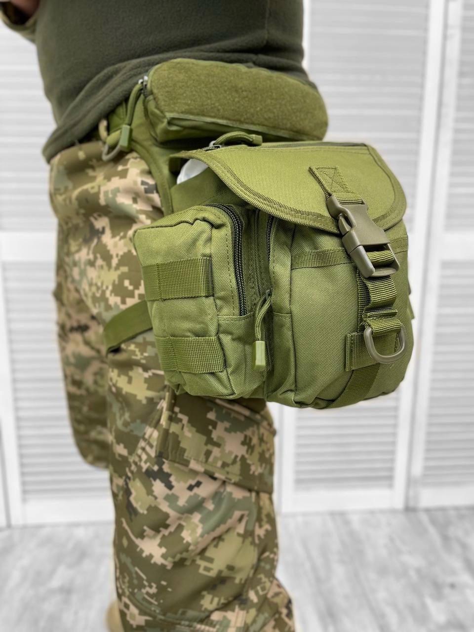 Сумка поясная Cordura 1000D с креплением на бедро 30,5x12,5x22,8 см