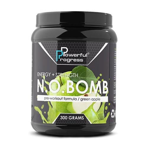 Комплекс до тренування Powerful Progress N.O.BOMB 300 г 30 порцій Apple