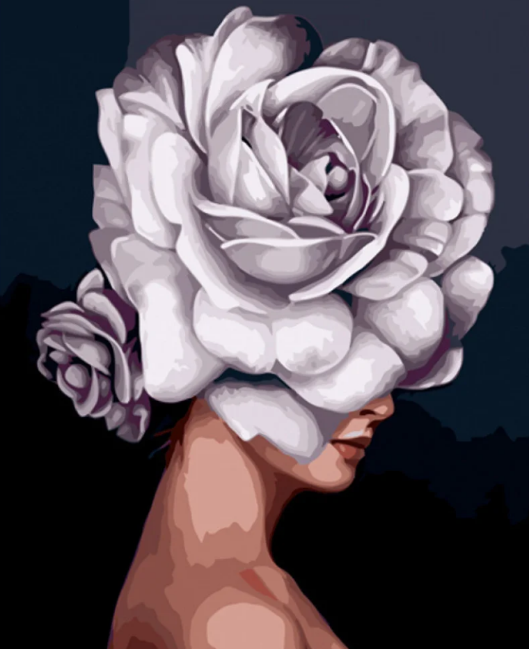 Картина по номерам Strateg Цветочные мысли 40x50 см (GS1140)