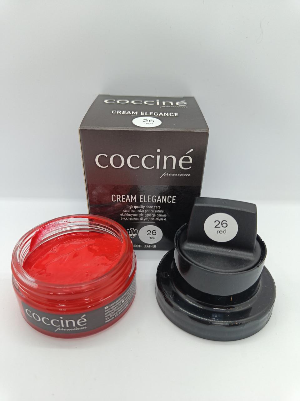 Крем COCCINE ELEGANCE для кожаной обуви 50 мл Красный 26
