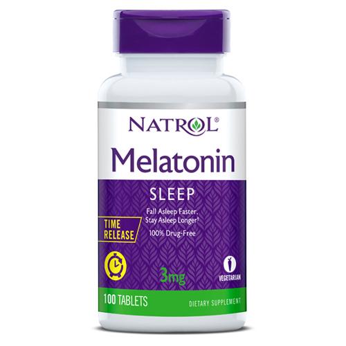 Натуральна добавка Natrol Melatonin 3 мг Time Release 100 таб. (3574)
