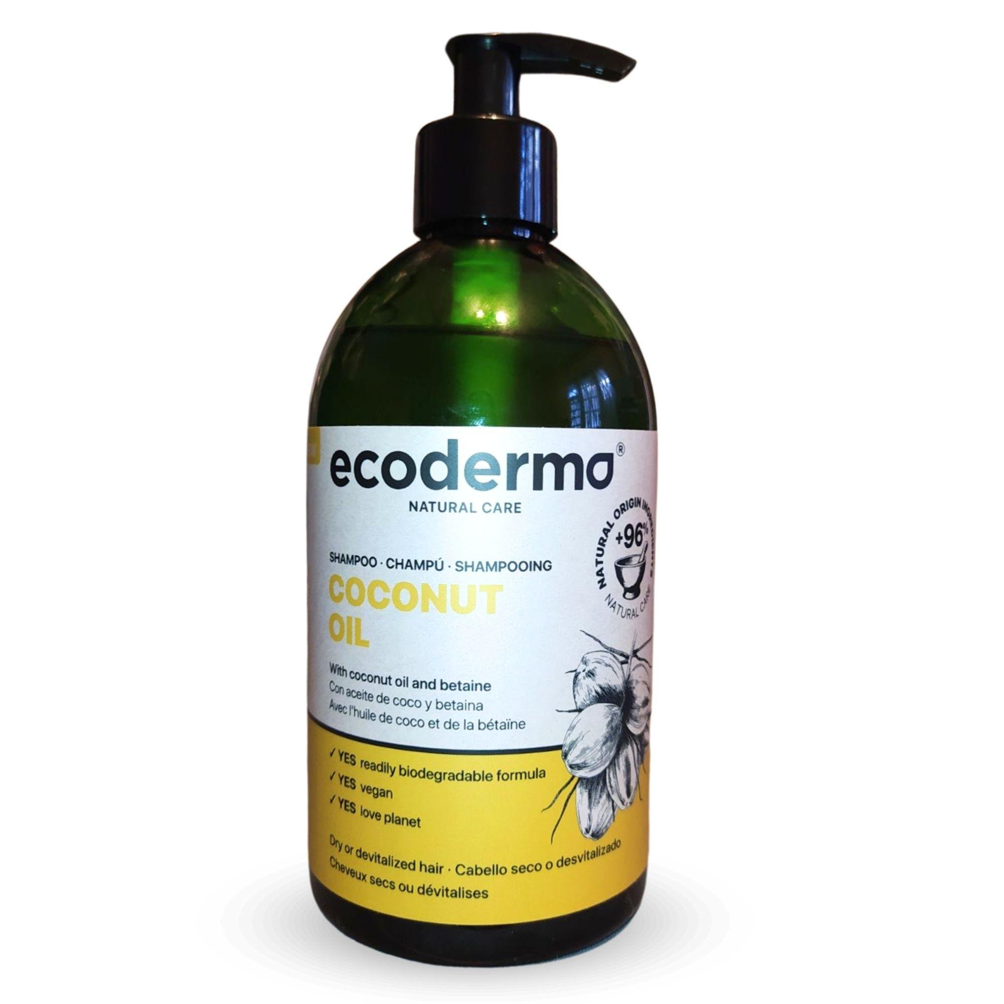 Шампунь ECODERMO Natural Care з кокосовою олією 500 мл