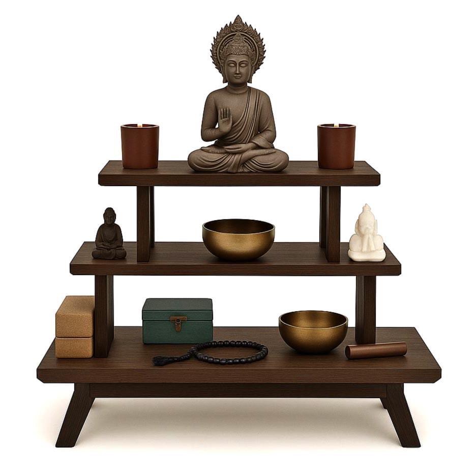 Вівтар для медитації з дерева Харіпа Капучино (ЛАТ-003809)