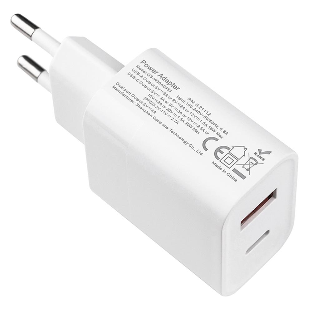 Зарядний пристрій для телефону USB/Type-C GS-W30A0933 30W (376452144) - фото 10