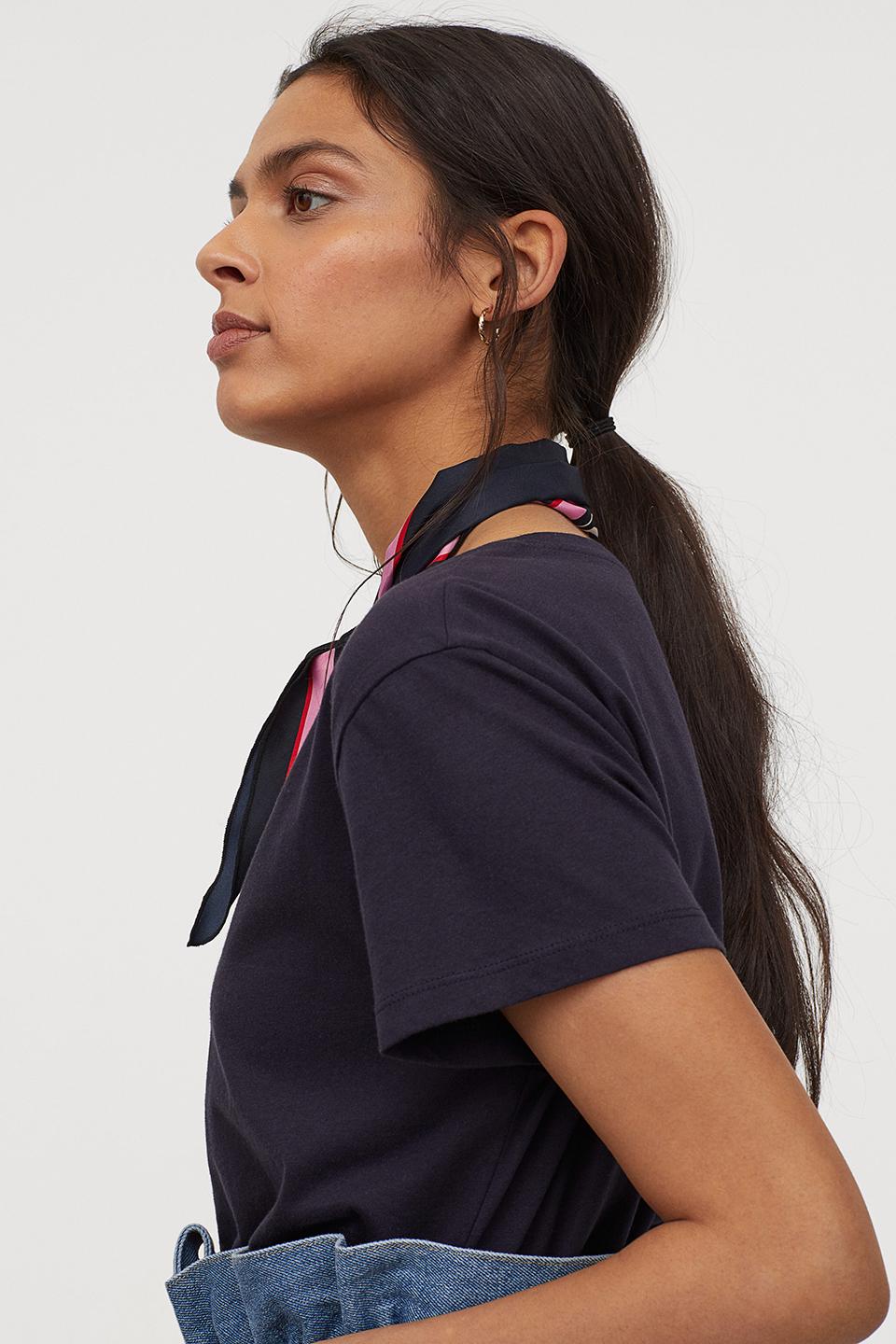 Футболка H&M XS Темно-синий (865076b39)