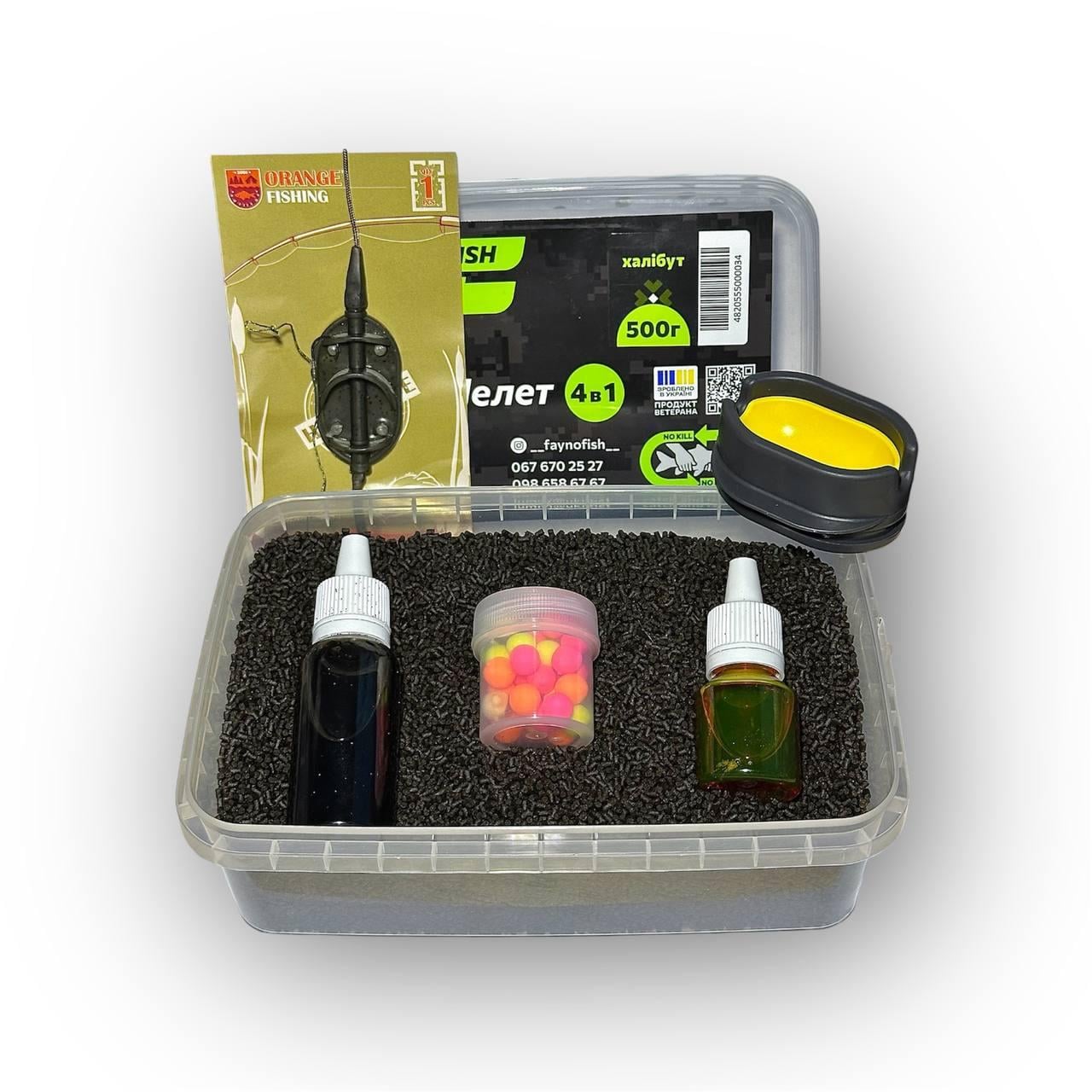 Методный пеллетс метод микс Fayno Fish халибут 6в1 500 г (2917585803)