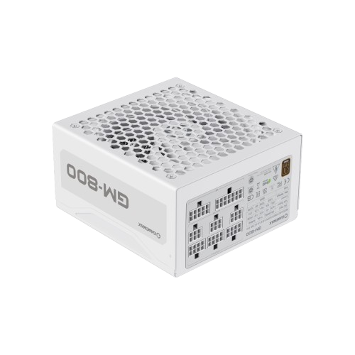 Блок питания GameMax GM‑800 800W ATX модульный 80 Plus Bronze 140 мм вентилятор White (636816)