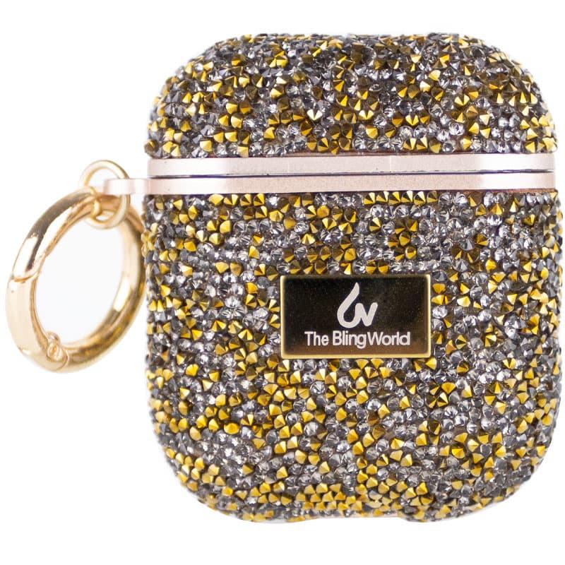 Чохол Bling World Rock Diamond для навушників AirPods 1/2 Золотий (00000057525_4)