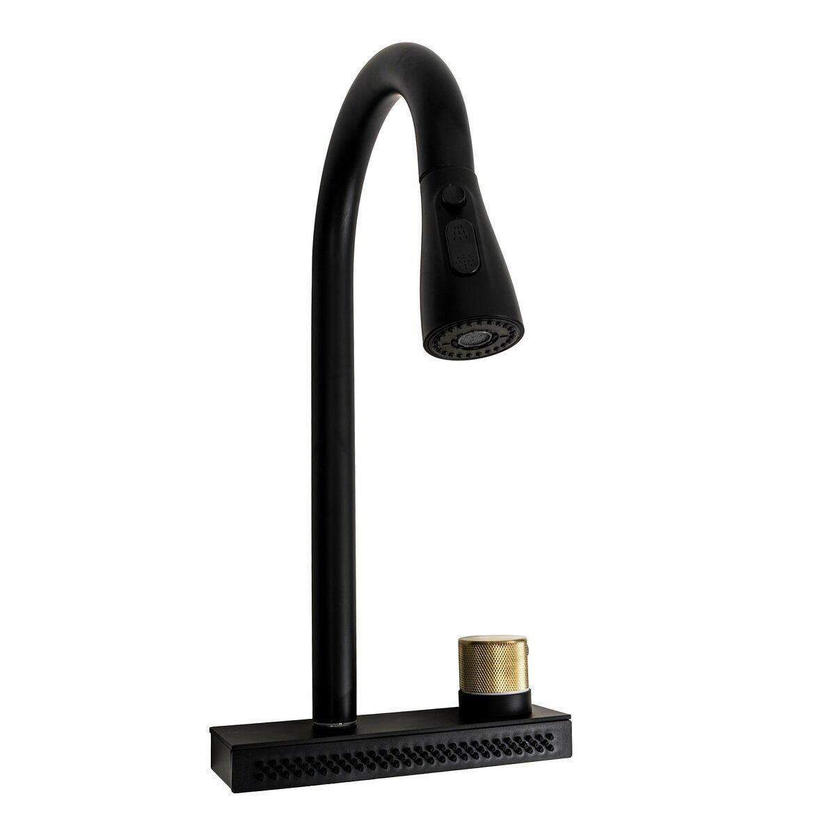 Смеситель под мойку Platinum ZS86 Водопад Black (PLTM-SP000041133)