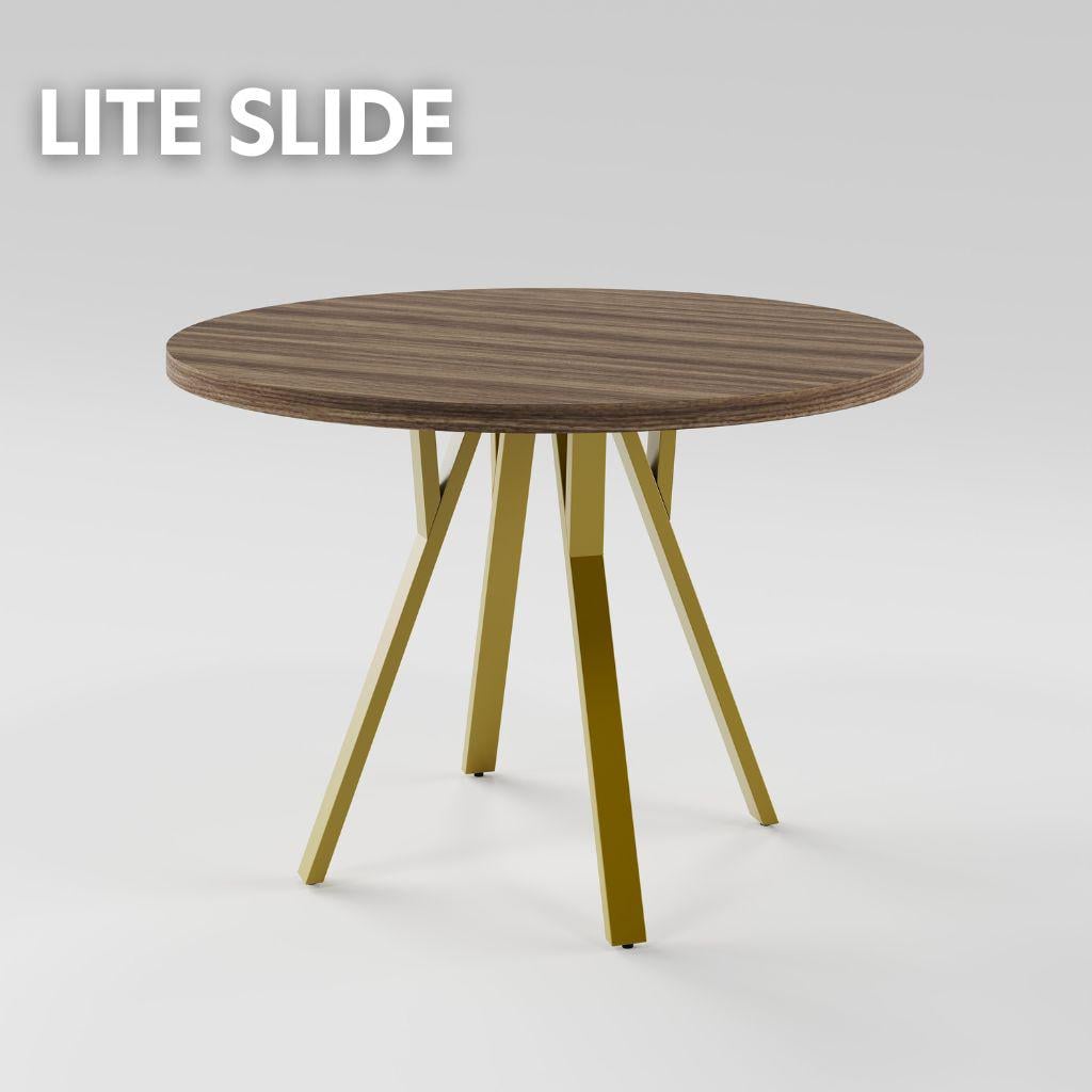 Стіл для кухні LITE slide D1100 у стилі Loft круглий розсувний (202600003)