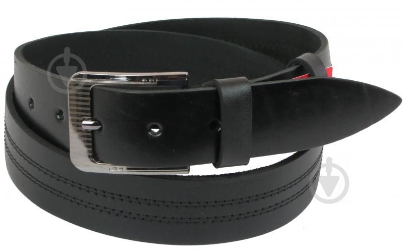 Кожаный ремень Skipper 110-130 x 3.8 см Черный (1108-38)