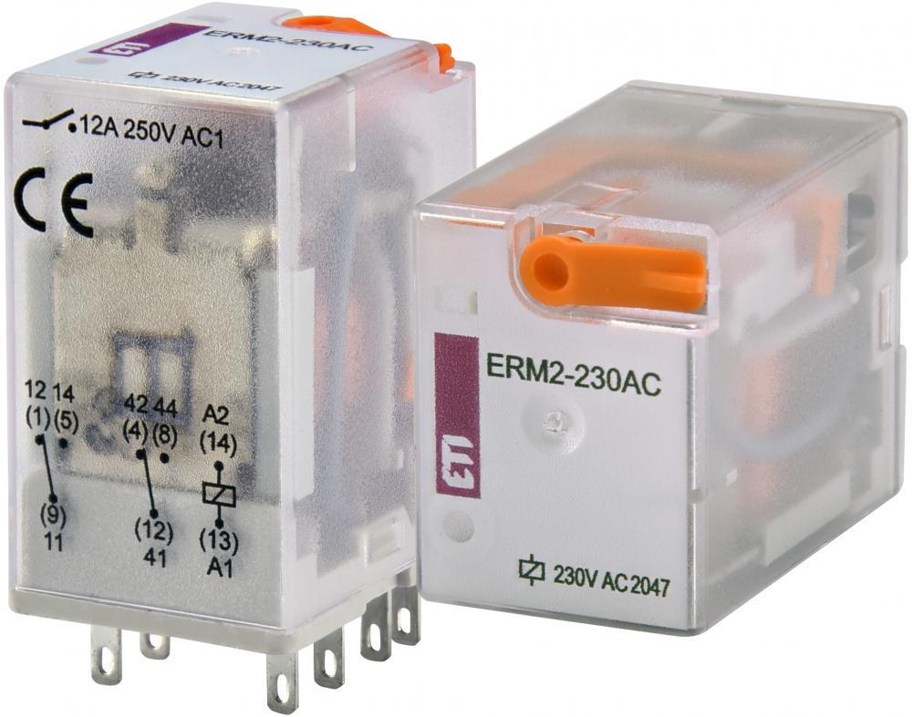 Реле промежуточное ETI ERM2-230AC 12А 2к 230V AC ERM2 (2473004)