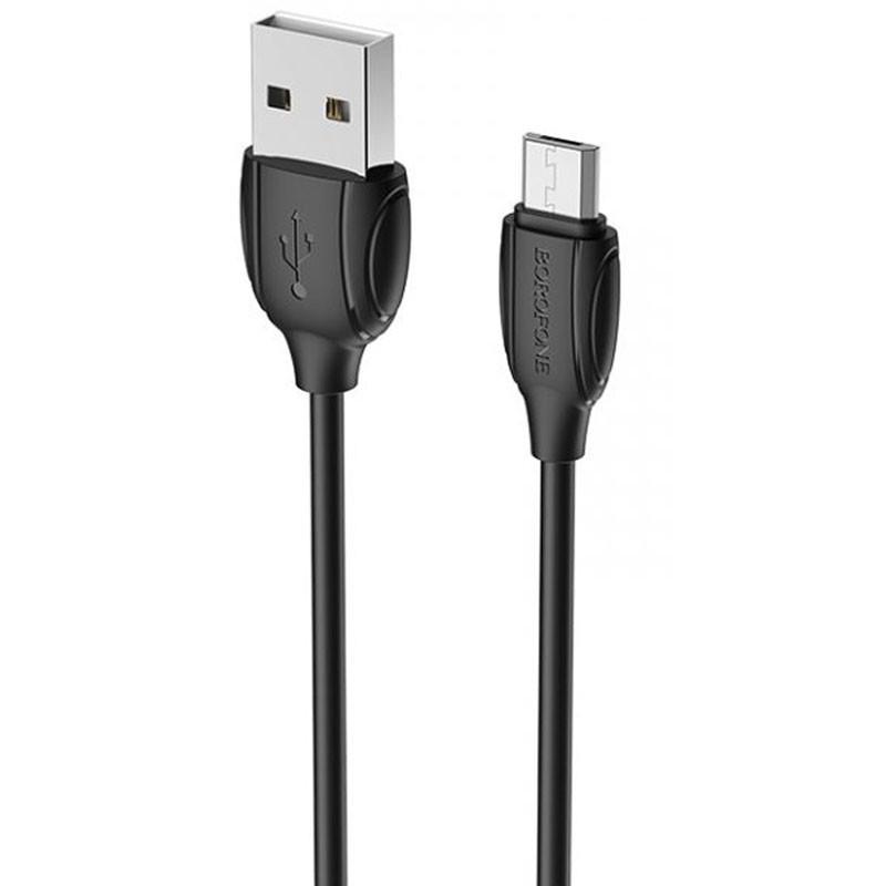 Кабель дата Borofone BX19 USB MicroUSB 1 м Black (00000060128_2) Кабель дата Borofone BX19 USB MicroUSB 1 м Black (00000060128_2)