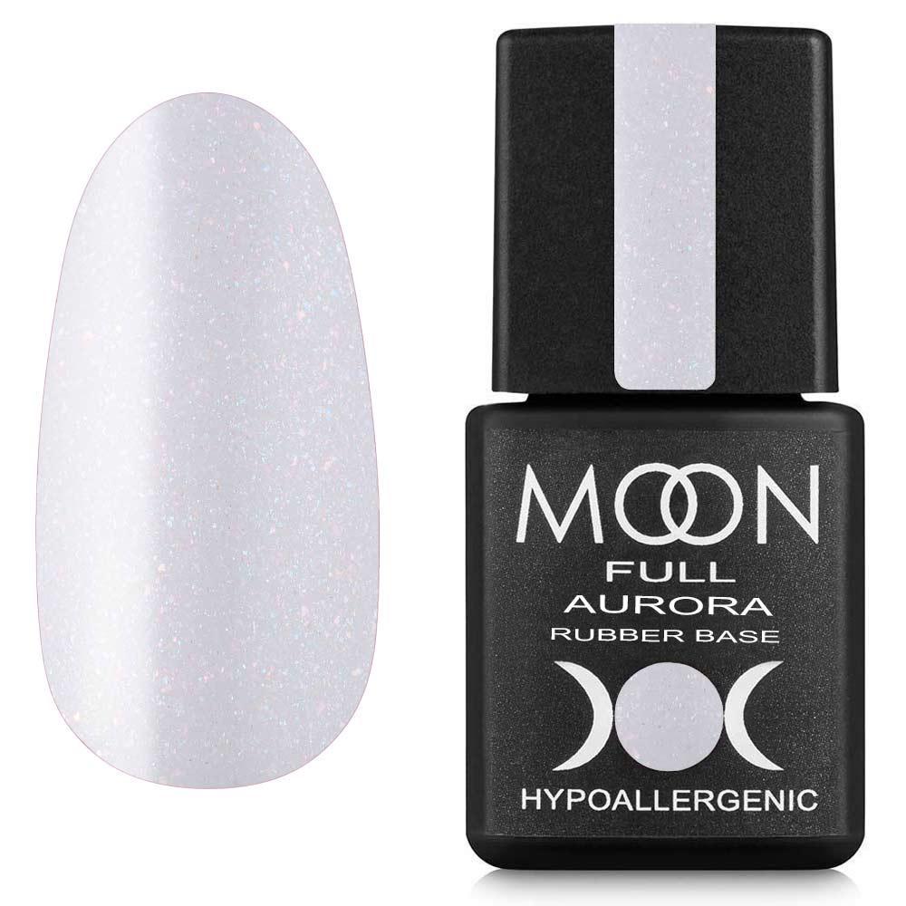 Базовое покрытие цветное Moon Full Rubber Base Aurora №2008 8 мл