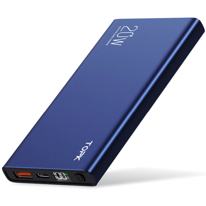 Аккумулятор внешний Topk 10000 mAh 20 W 1xUSB 1xType-C Аккумулятор внешний Topk 10000 mAh 20 W 1xUSB 1xType-C