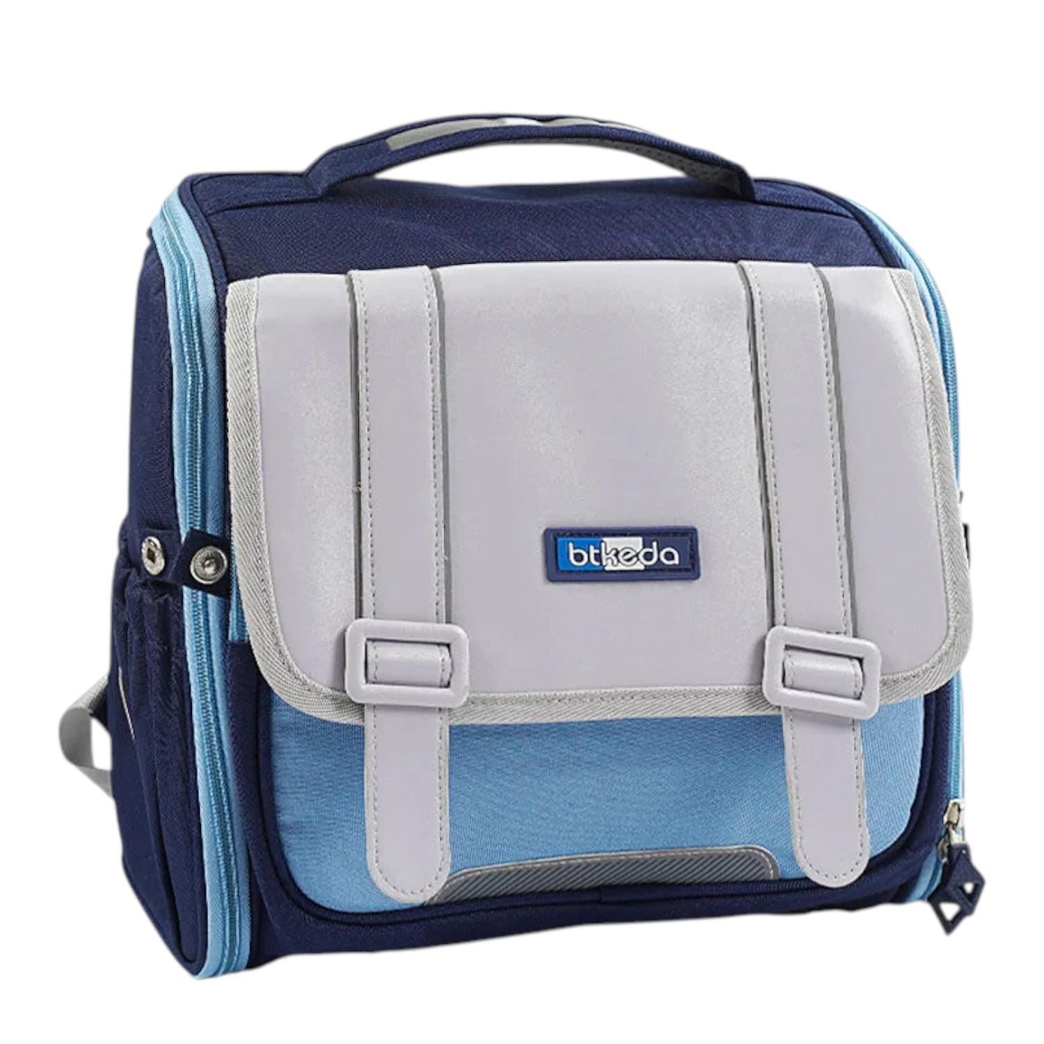 Рюкзак детский школьный каркасный 1 отделение 3 кармана Сине-серый (C 72843) Рюкзак детский школьный каркасный 1 отделение 3 кармана Сине-серый (C 72843)