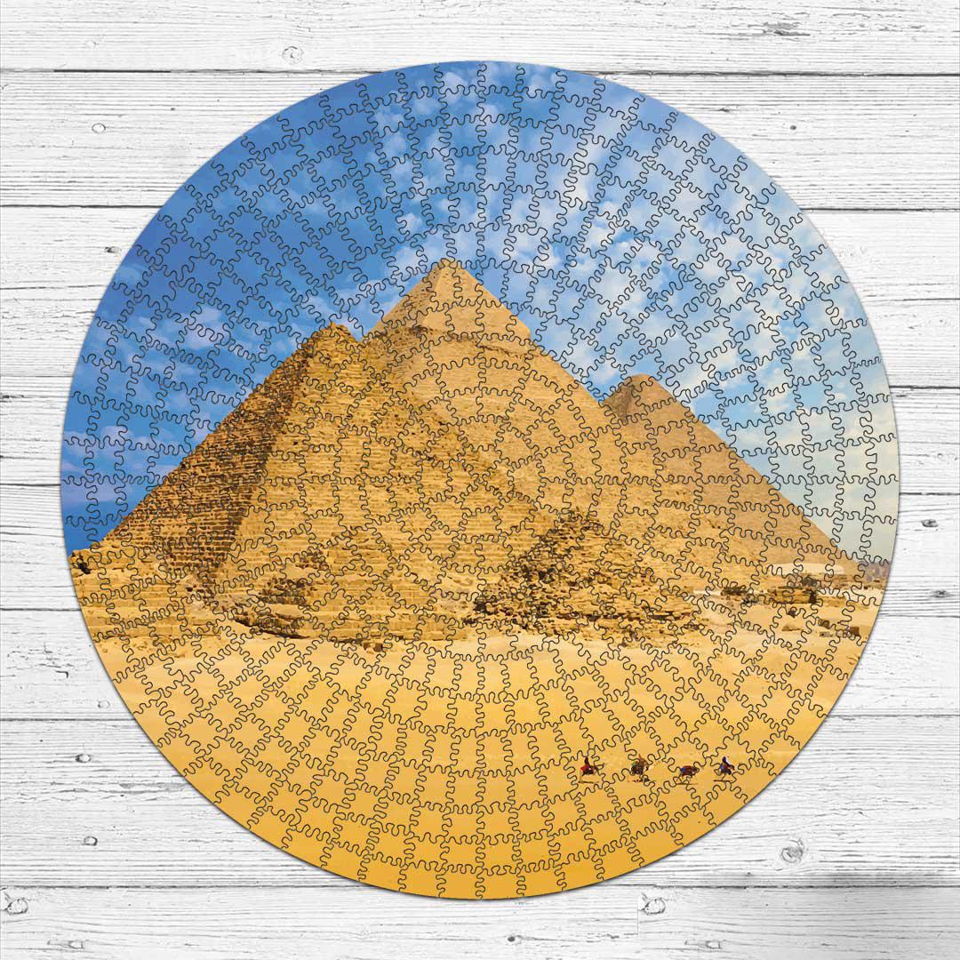 Деревянный пазл Пирамиды Хеопса 50х50 см с мешочком на затяжках (ww-PZL40007-L)