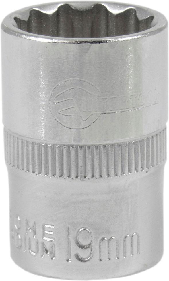 Головка торцевая низкая двенадцатигранная Intertool 1/2 19 мм (ET-0219)