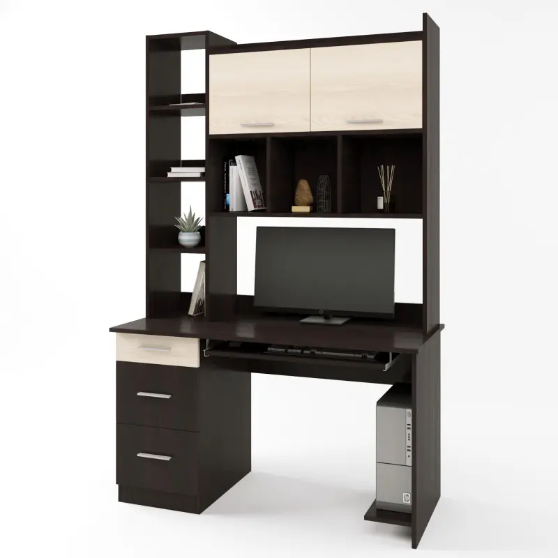 Комп'ютерний стіл Школяр-6 Венге темний/Дуб молочний (26788683)