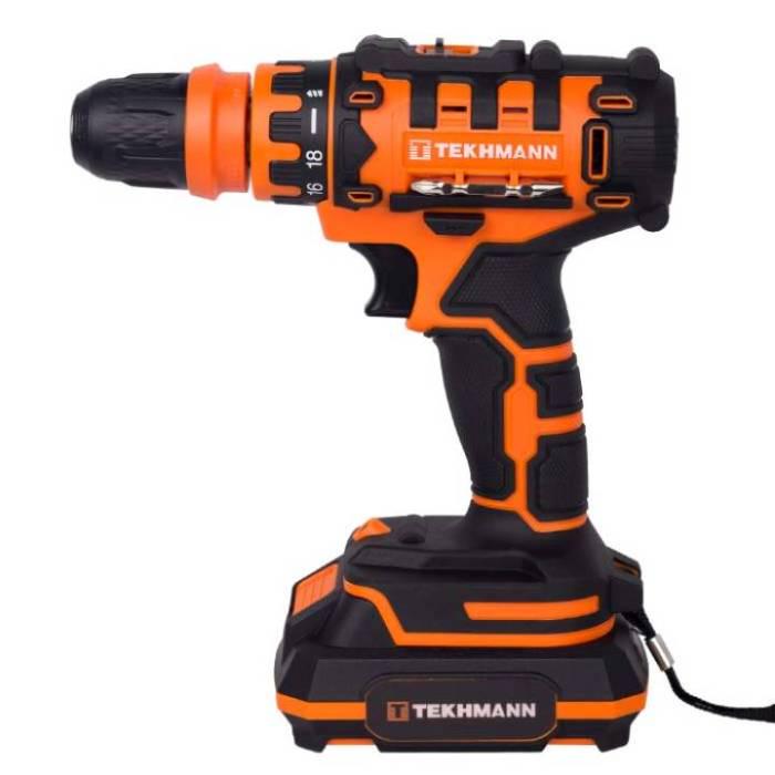 Шуруповерт акумуляторний Tekhmann TCD-21/2 DFR 2000 mAh Orange (853785) - фото 3 Шуруповерт акумуляторний Tekhmann TCD-21/2 DFR 2000 mAh Orange (853785) - фото 3