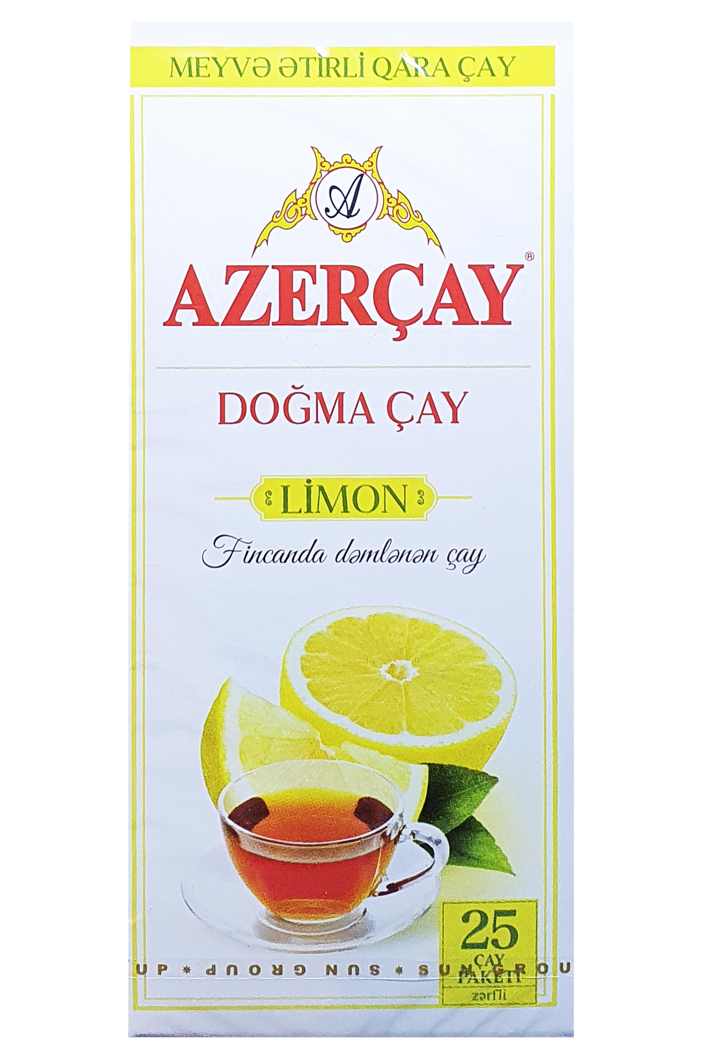 Чай черный Азерчай с ароматом лимона в пакетиках 25 пакетиков 1,8 г (1517) - фото 2 Чай черный Азерчай с ароматом лимона в пакетиках 25 пакетиков 1,8 г (1517) - фото 2