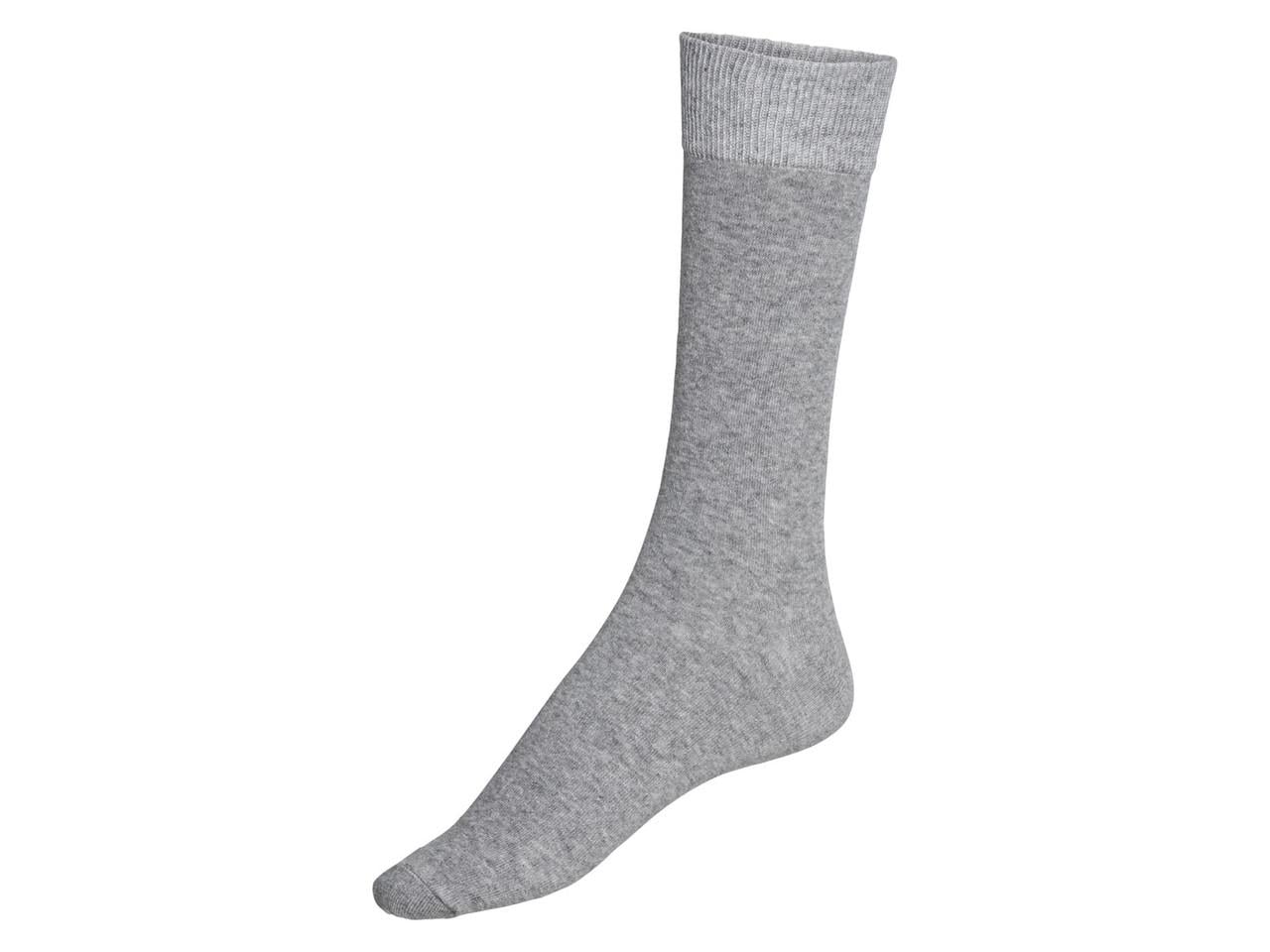 Носки мужские Livergy LYCRA трикотаж с широкой резинкой р. 39-42 Серый (100378857 )