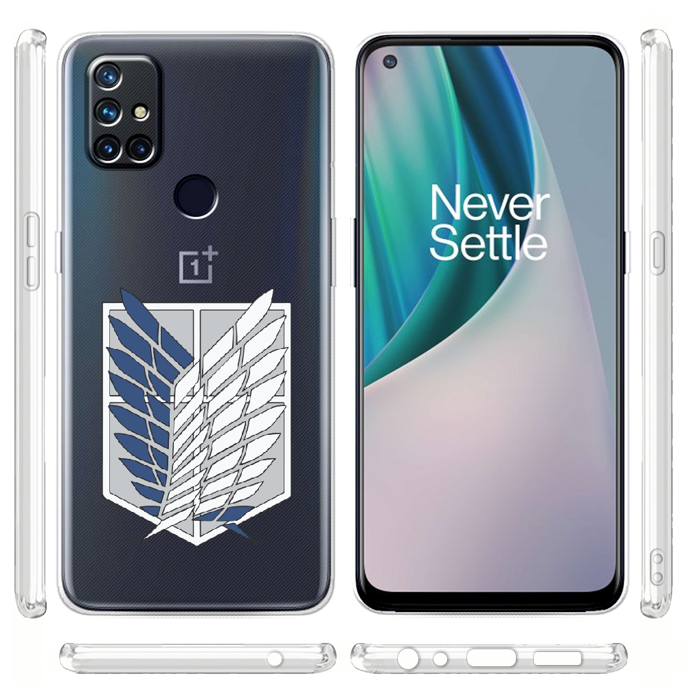 Чохол BoxFace OnePlus Nord N10 Атака Титанів Крила Свободи Прозорий силікон (43633-bk88-43633) - фото 3