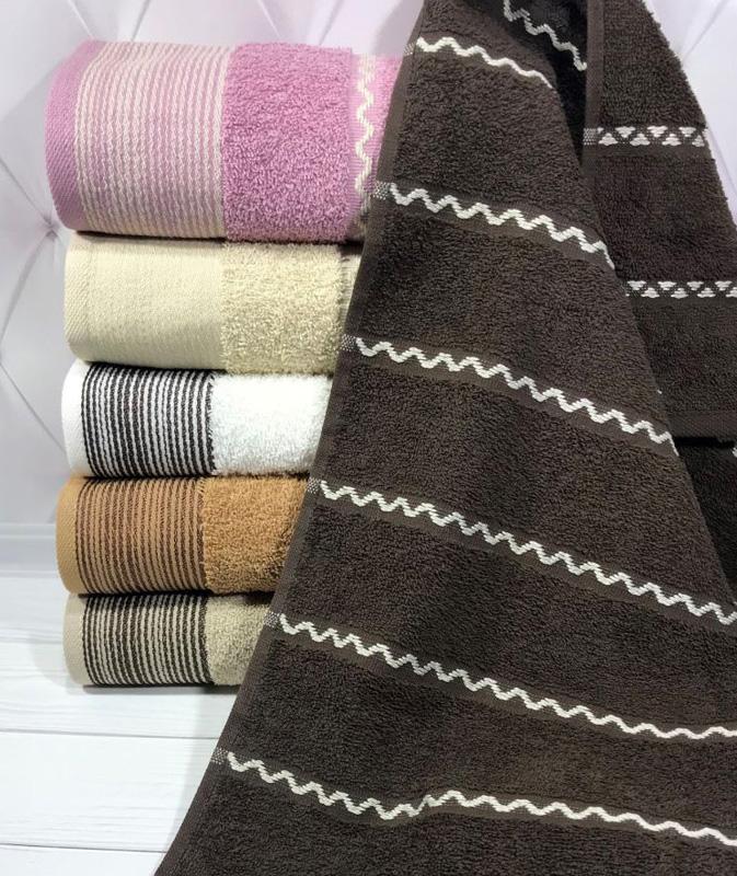 Набір махрових рушників Sweet Dreams 6 шт. 100х150 см (3583)