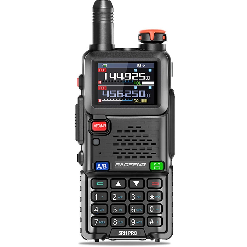 Рация цифровая Baofeng UV-5RH Pro 10W GPS Type-C Черный