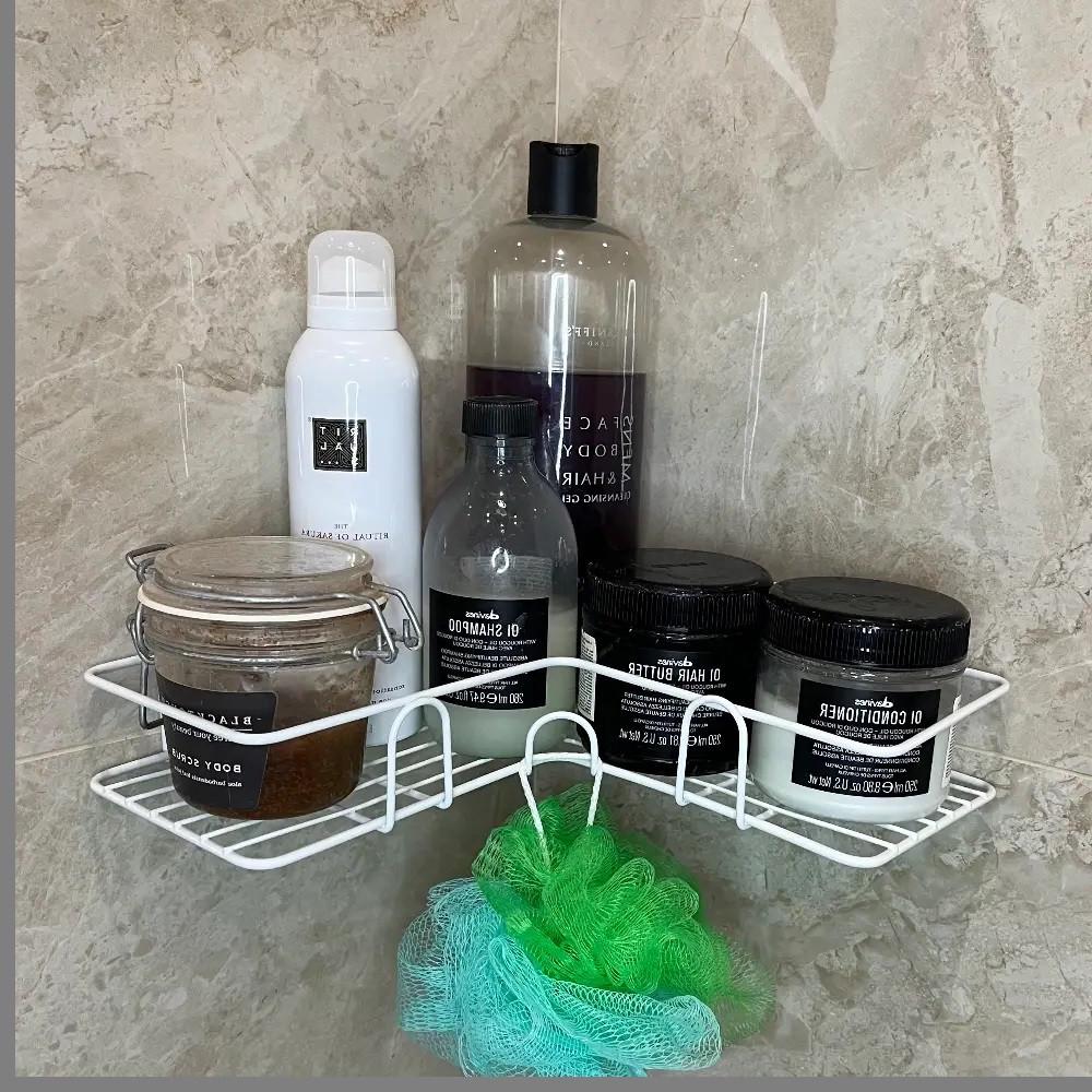 Полка угловая металлическая 26х26 см Белый (23864213) - фото 2 Полка угловая металлическая 26х26 см Белый (23864213) - фото 2