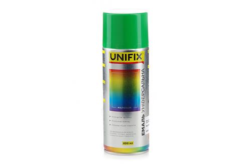 Емаль універсальна акрилова Unifix 400 мл глянсова RAL 6018 Салатовий (84569)
