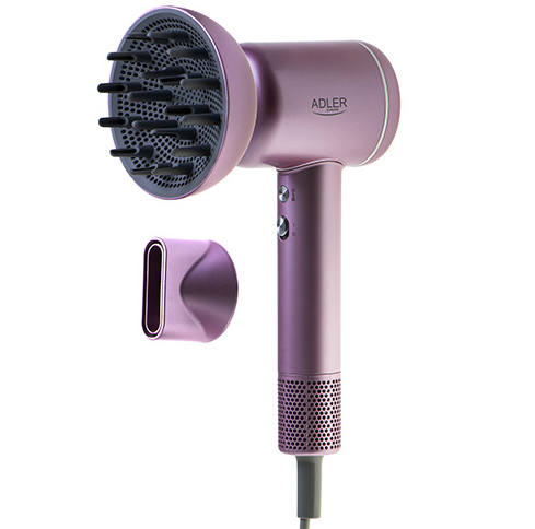 Фен Adler AD 2270 SUPERSPEED с ионизацией и переменной температурой Розовый