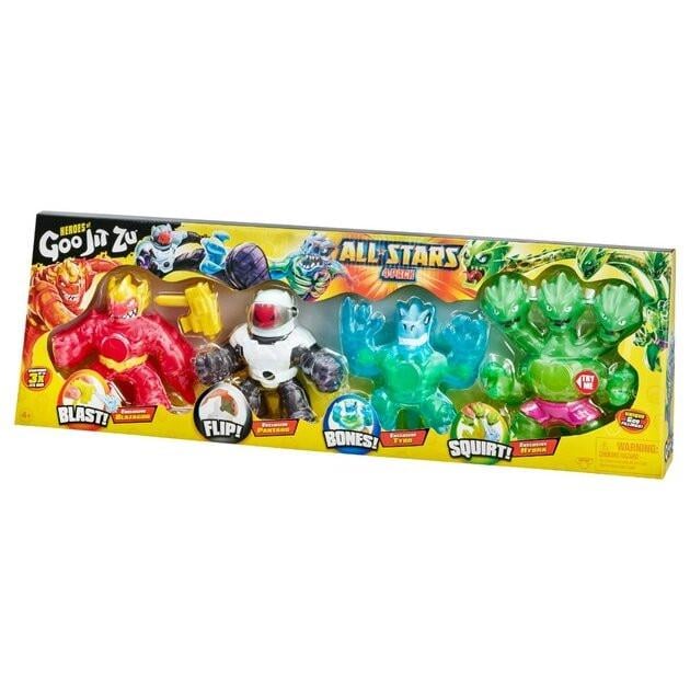 Набір з 4-х фігурок тягучок Гуджітсу Heroes of Goo