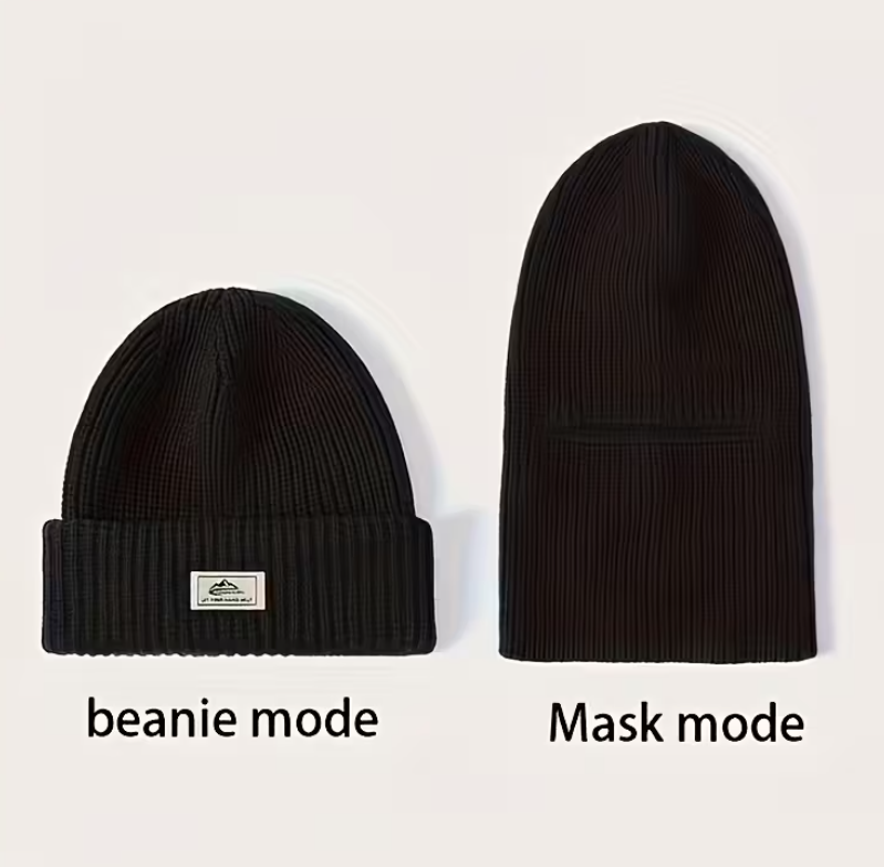 Шапка зимняя вязаная балаклава 2в1 (ШТБ21) - фото 4 Шапка зимняя вязаная балаклава 2в1 (ШТБ21) - фото 4