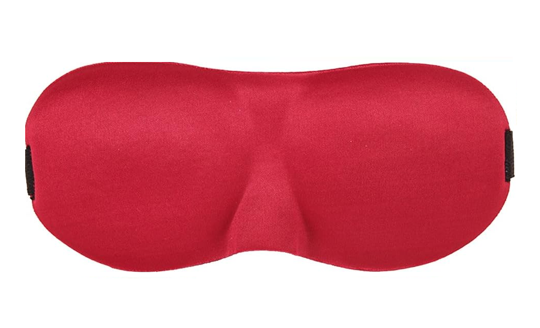 Маска для сна на липучках Бордовый (1863349412)