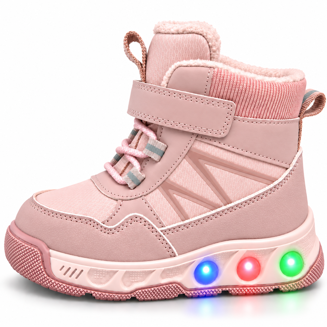 Сапоги детские зимние Bi&Ki для девочки с LED-подсветкой/утепленные шерстью р. 27/17,4 см Розовый (38450684) Сапоги детские зимние Bi&Ki для девочки с LED-подсветкой/утепленные шерстью р. 27/17,4 см Розовый (38450684)