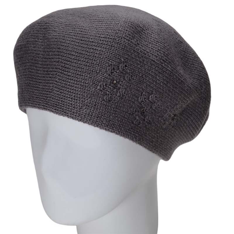 Берет женский Lirus Магна двойной полушерстяной Дымчатый (119059)