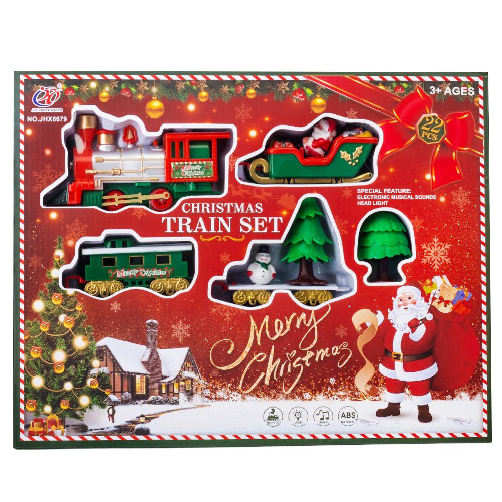 Паровоз рождественский с музыкой Elisey 9126-003 Merry Christmas 90 см (118-81-9126-003)