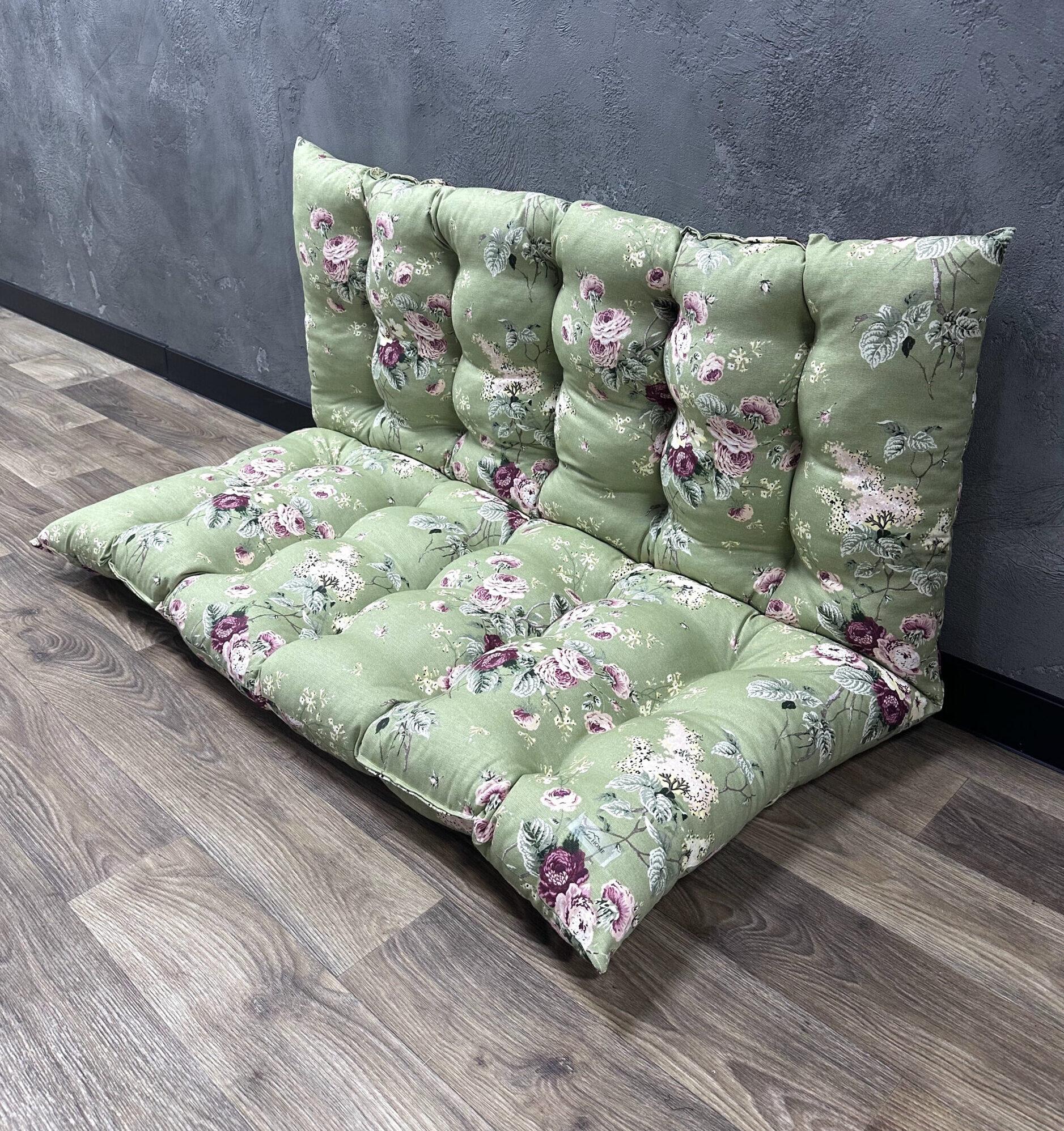 Подушка Comfort Home Nude flowers на піддони/гойдалки/каркаси/садові меблі 150х50х50 см
