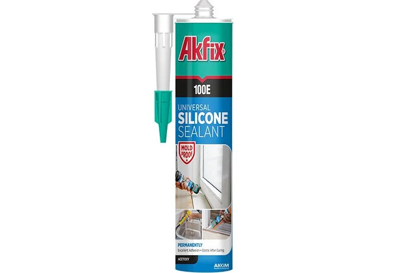 Герметик силиконовый Akfix 100Е универсальный 280 мл Белый (28715859)